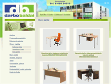 Tablet Screenshot of darbobaldai.lt